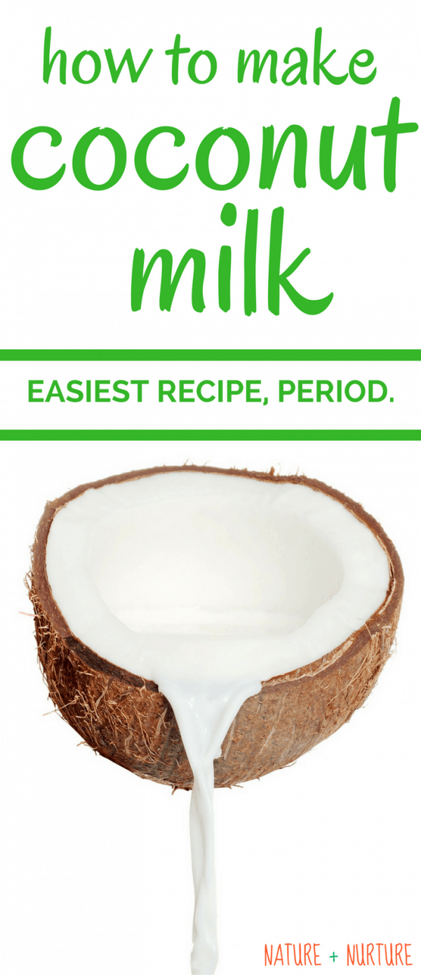 How To Make Coconut Milk From Scratch (easiest recipe ever!) Healthy