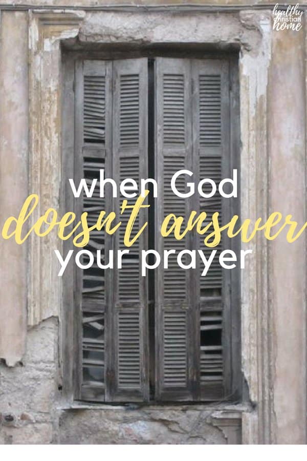 Why won't God answer my prayer? Everyone asks this question at some point in life. Here are some points to ponder for when God doesn't answer your prayer the way you think He should.