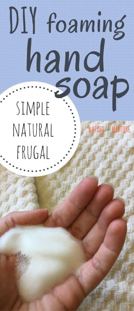 If you want to learn an natural, easy, inexpensive method for how to make DIY foaming hand soap, look no further! This recipe couldn't be easier.