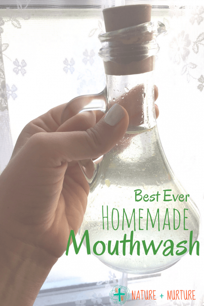This homemade mouthwash tastes great and is super easy to make! Read this post and try it today.