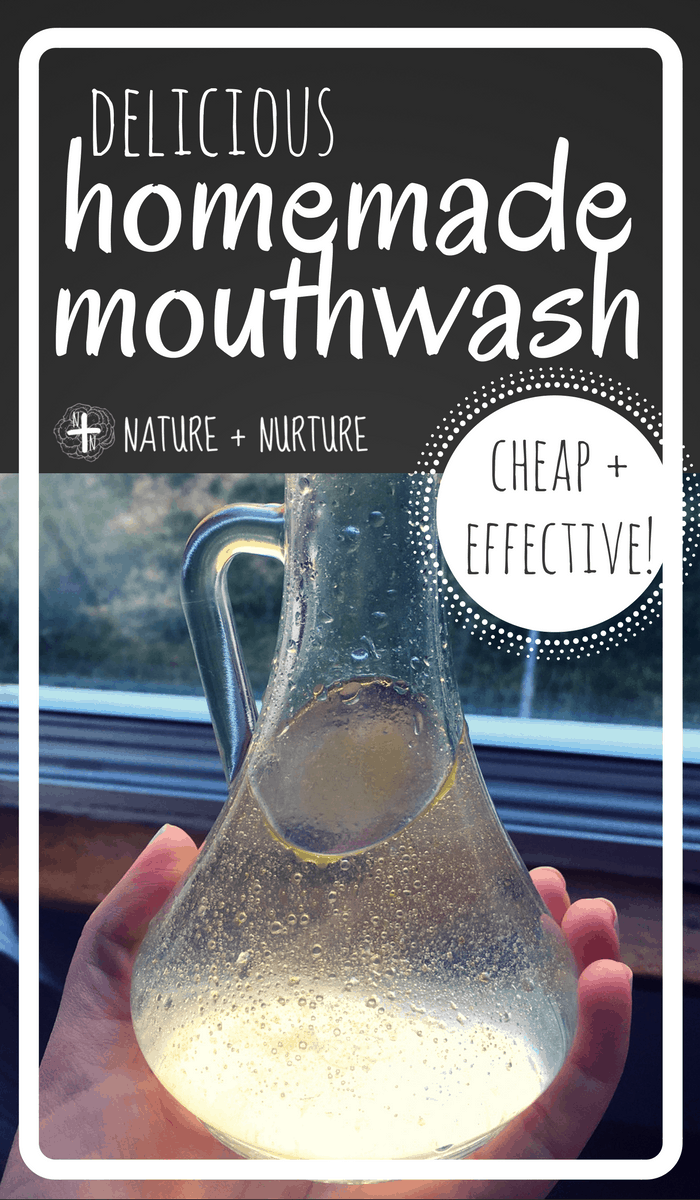 Homemade mouthwash is so easy to make and tastes much better than store-bought. Plus, it's cheap and works great! Click and try this simple recipe today!