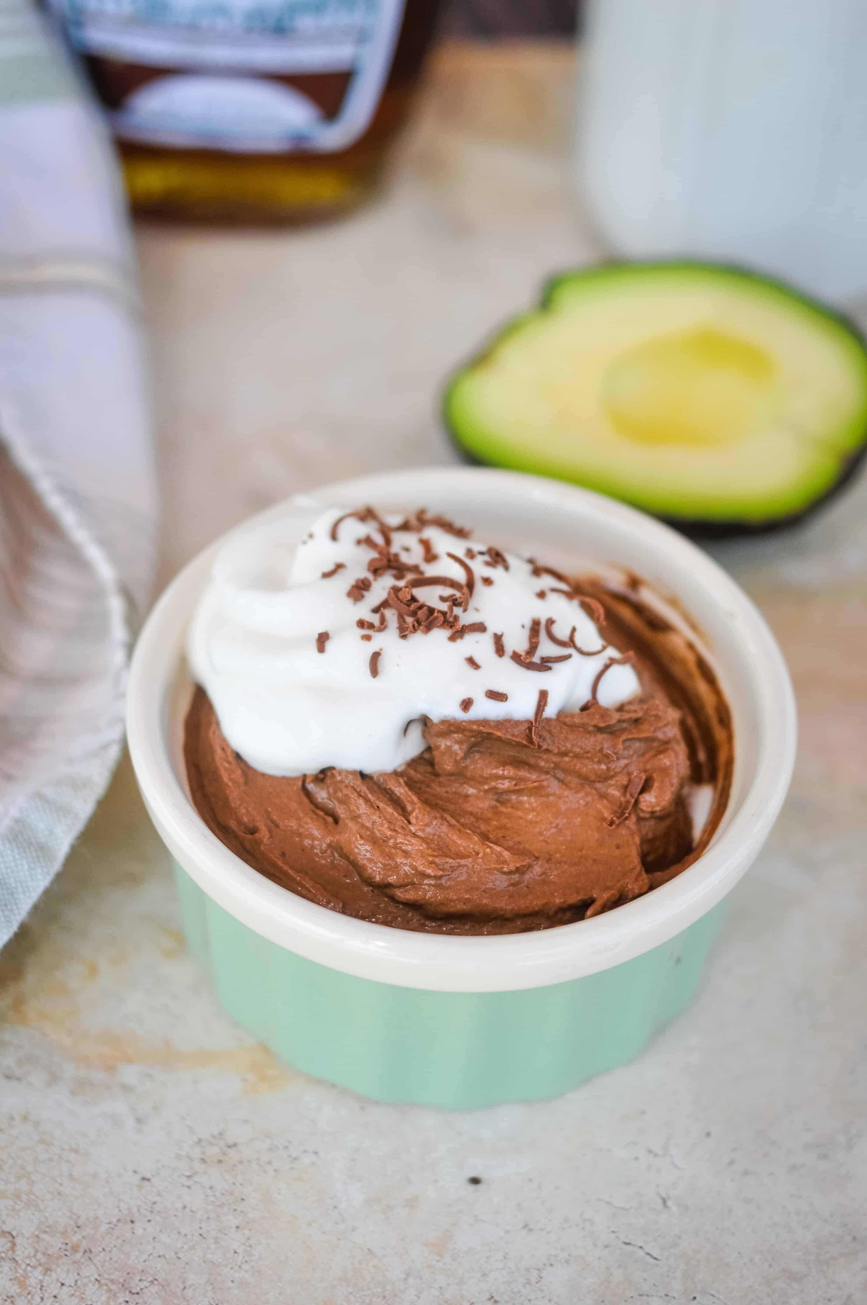 Chia Avocado Chocolate Mousse