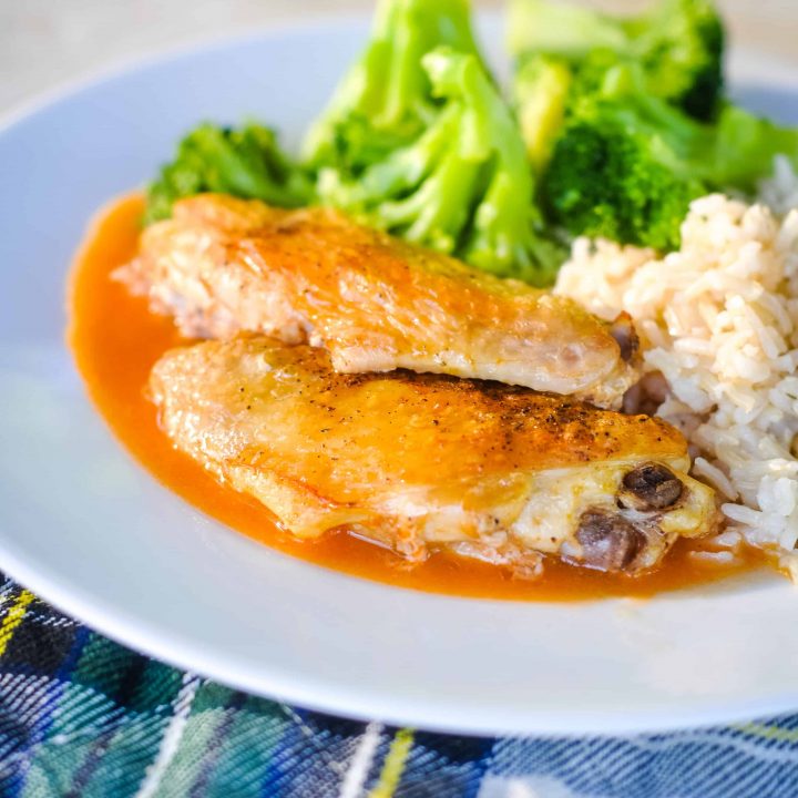 Easy Baked Frozen Chicken Wings & Buffalo Gravy