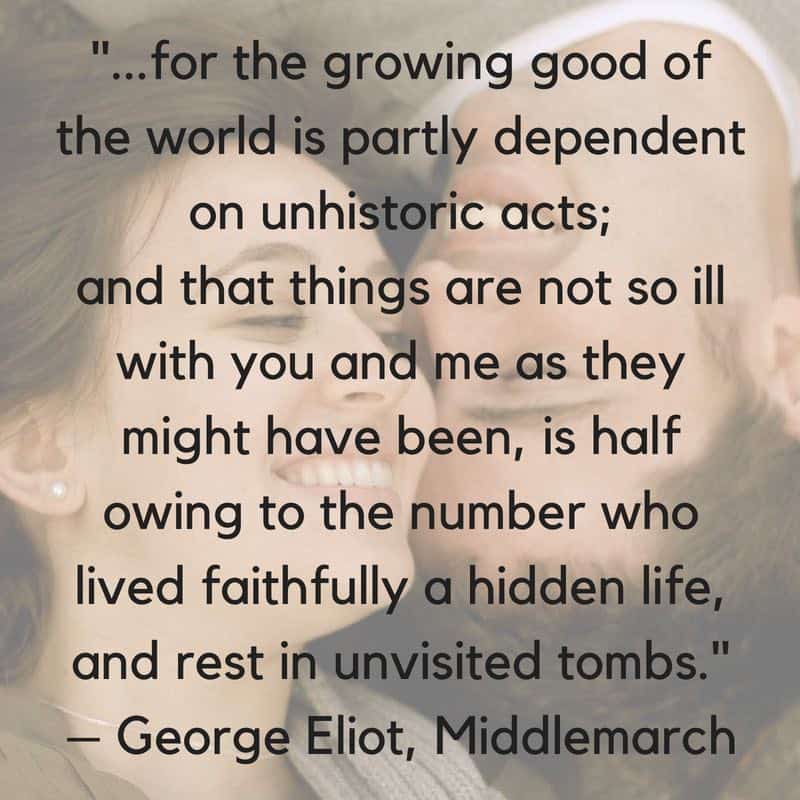 Feeling Invisible quote from George Elliot's novel Middlemarch