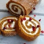 This easy pumpkin roll is delectable and actually healthy, too!