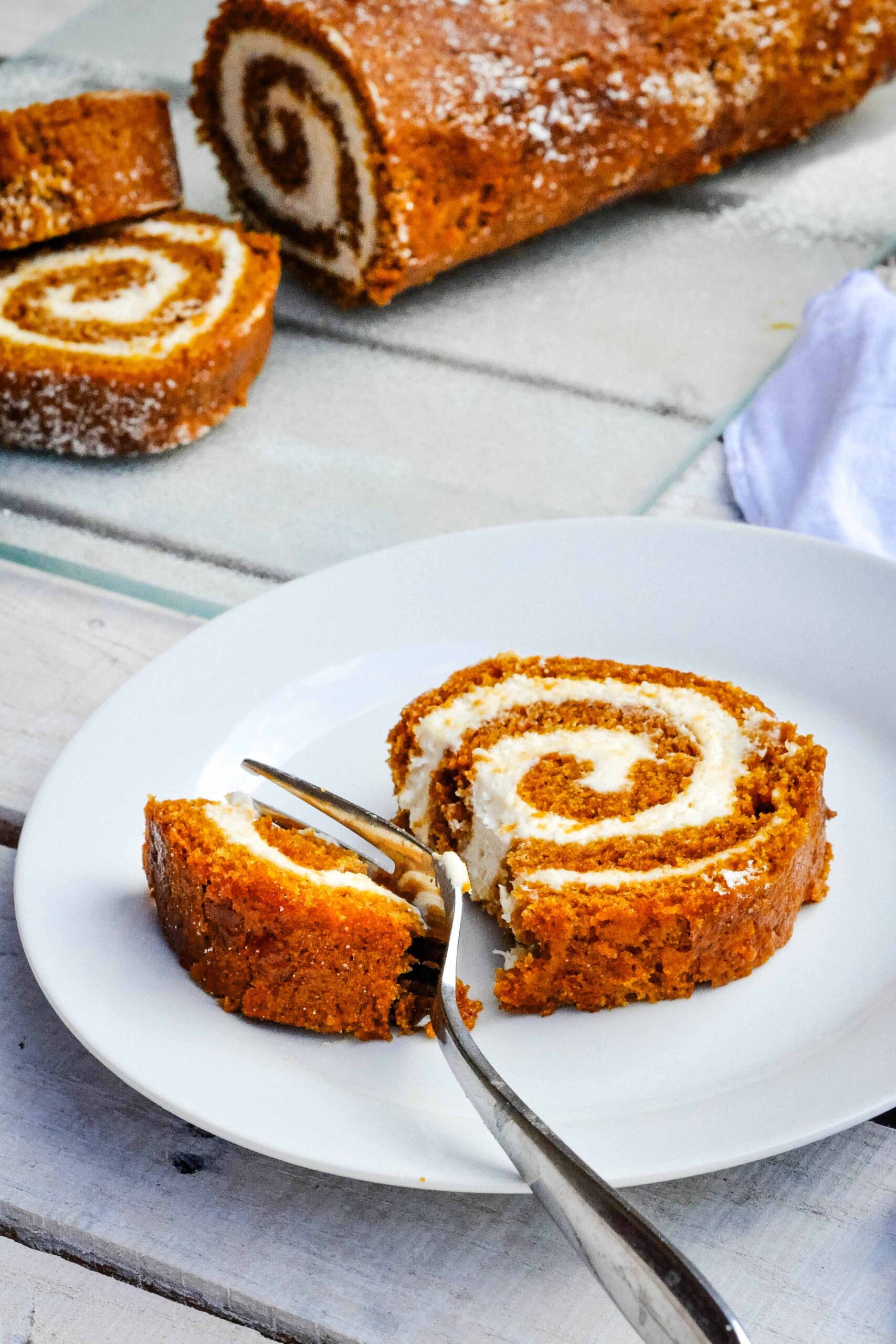 Grandma’s Pumpkin Roll, Lightened Up
