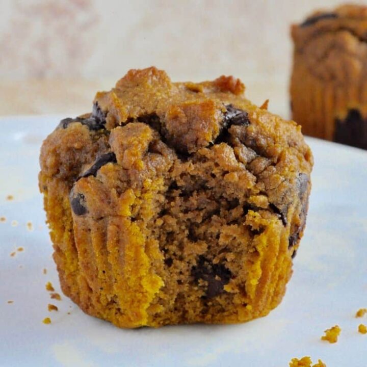 Healthy Pumpkin Chocolate Chip Muffins Applesauce