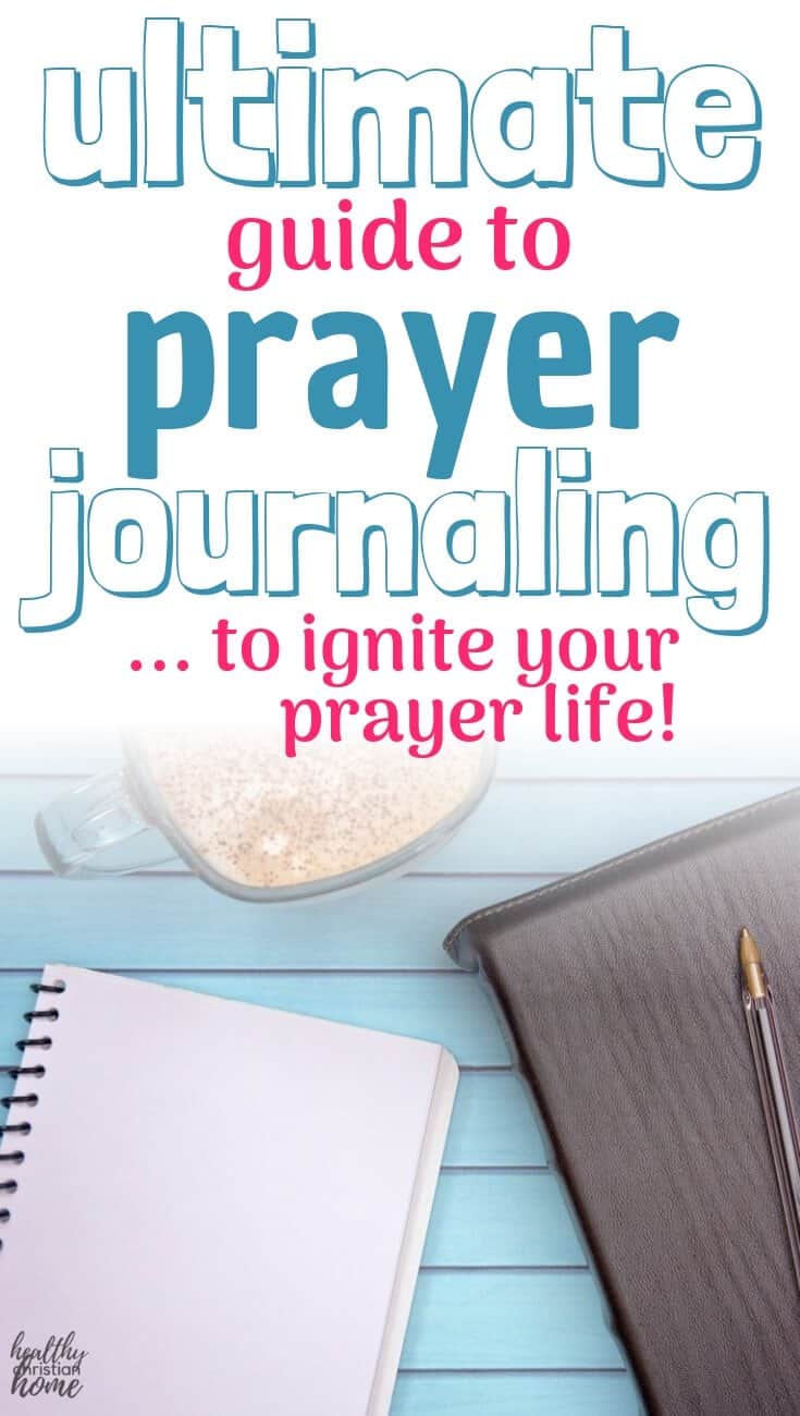 Prayer journaling pinterest image