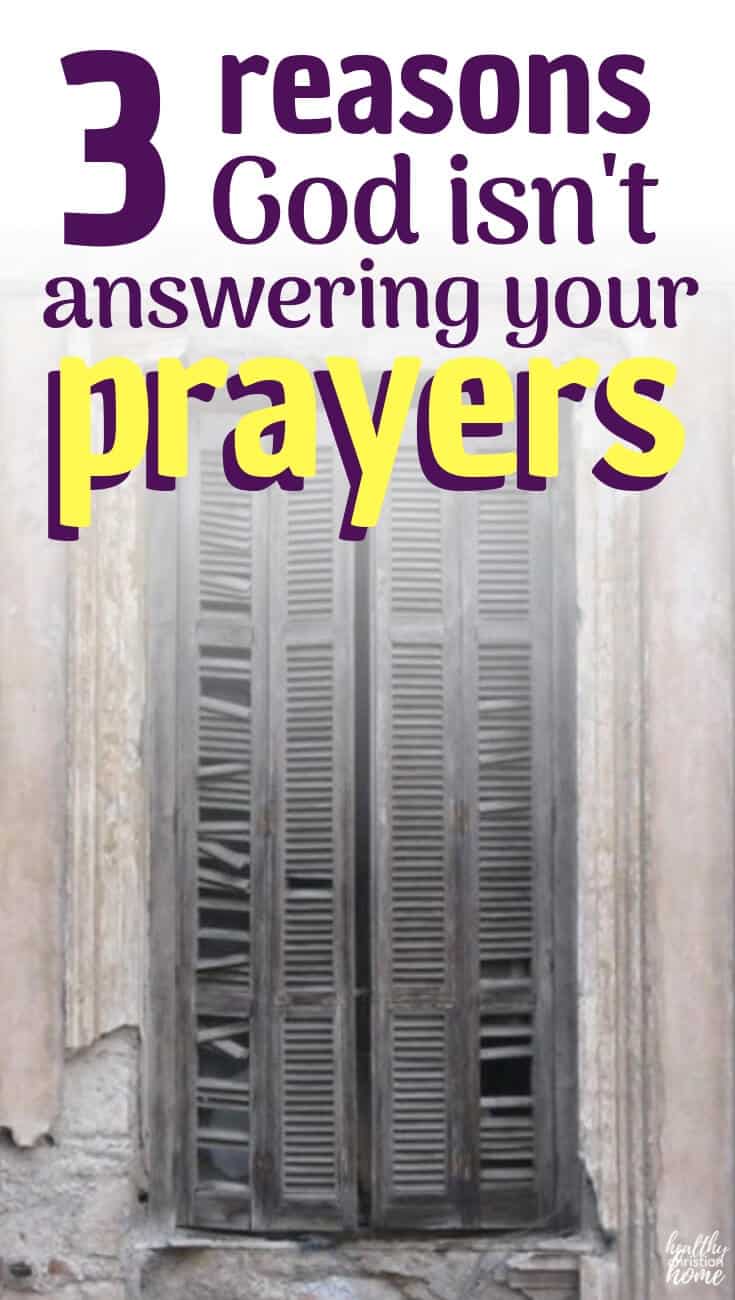 Why won't God answer my prayer? Everyone asks this question at some point in life. Here are some points to ponder for when God doesn't answer your prayer the way you think He should. #prayer #Christianity #pray #loveGod 
