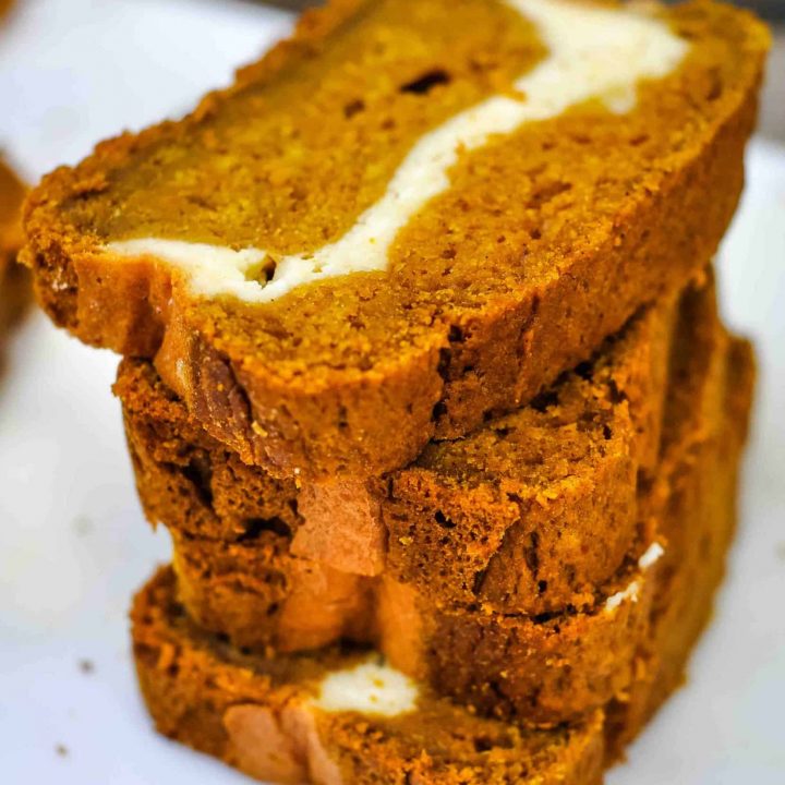 Pumpkin Cream Cheese Bread (low sugar)