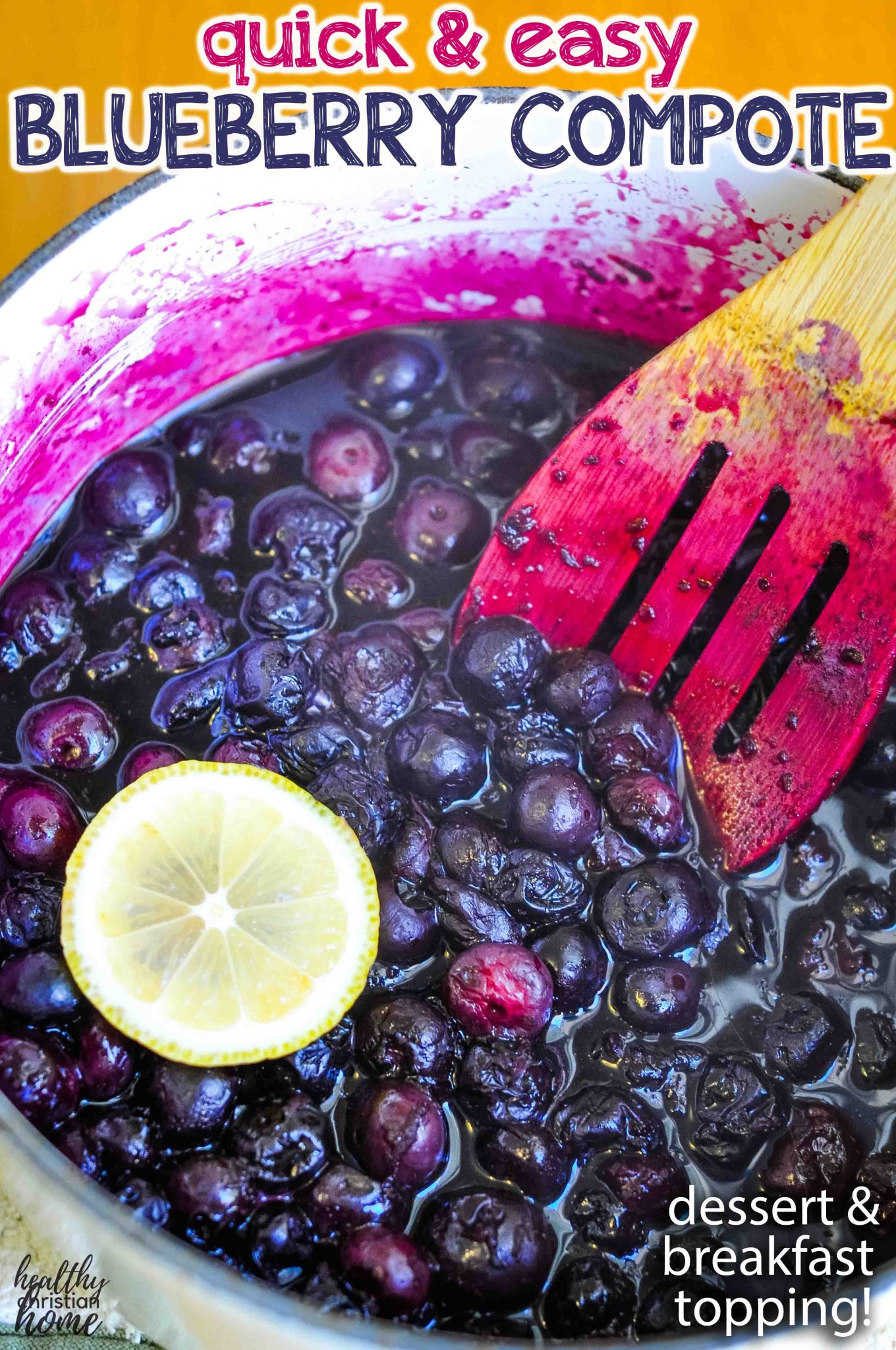 Easy Blueberry Compote (or any fruit!) Healthy Christian Home