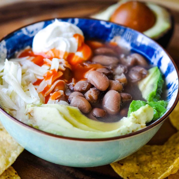 Spicy Cheesy Pinto Bean Bowls