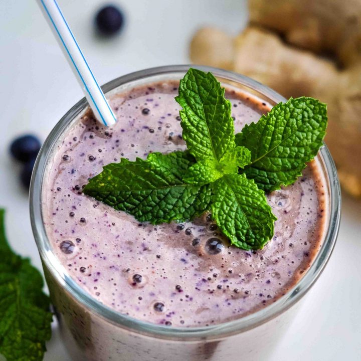 Blueberry Ginger Kefir Smoothie