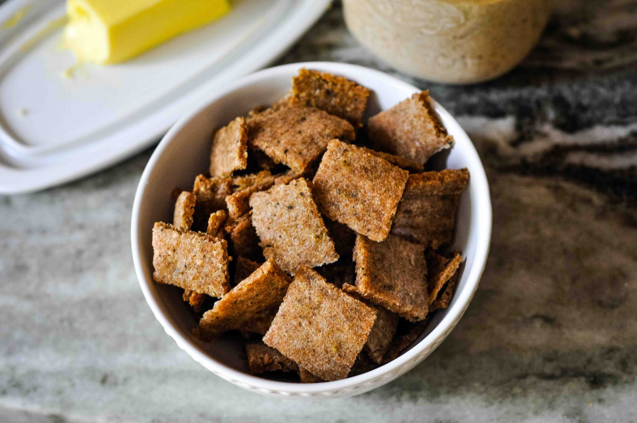 Sourdough Discard Parmesan Herb Crackers (using leftover starter)