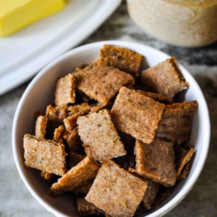 Sourdough Parmesan Herb Crackers