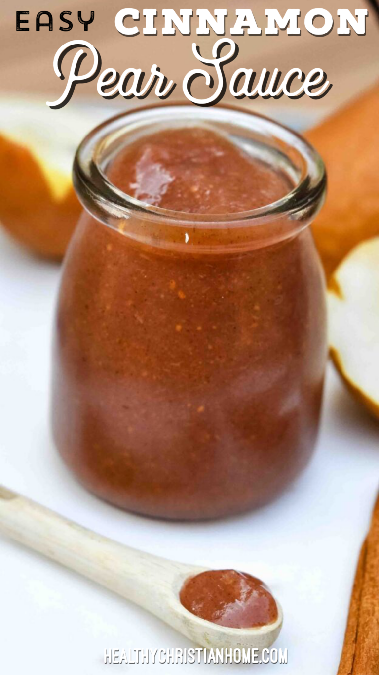 Easy Cinnamon Pear Sauce (quick 30 minute recipe!)