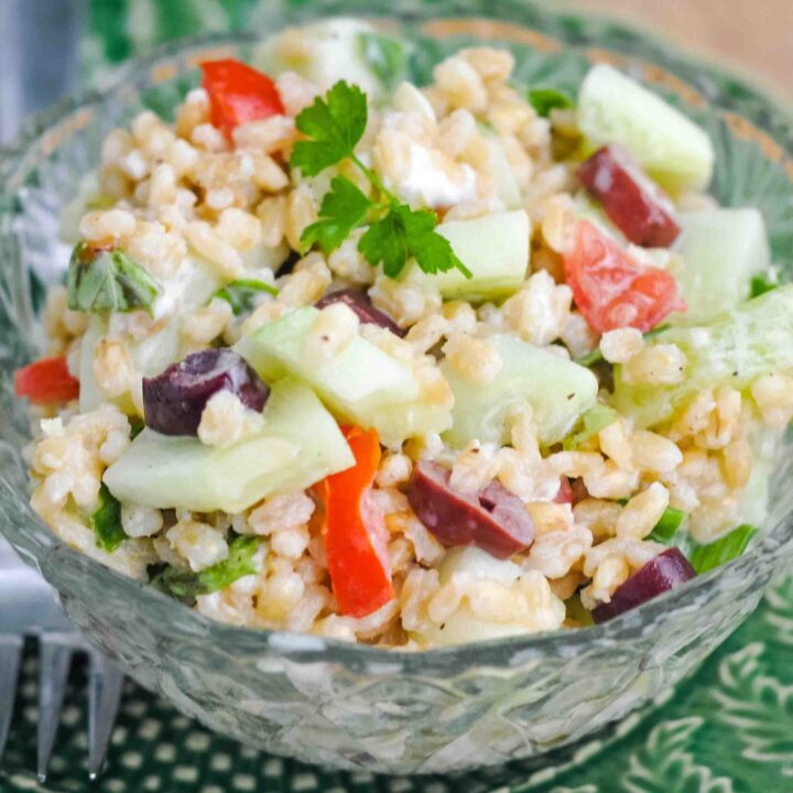 Mediterranean Pearl Barley Salad