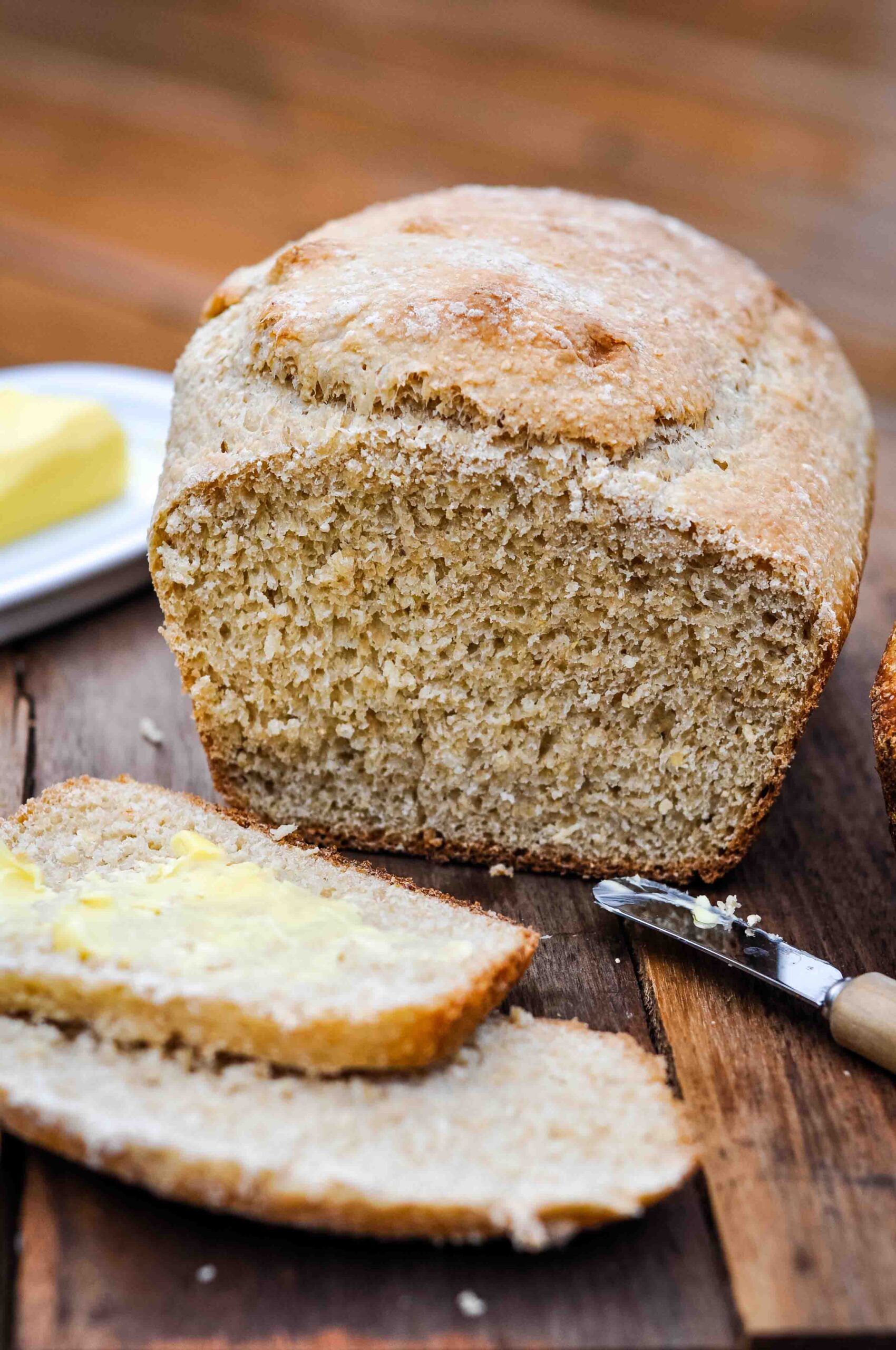 No Fail Whole Grain Sourdough Bread with Freshly Milled Wheat 