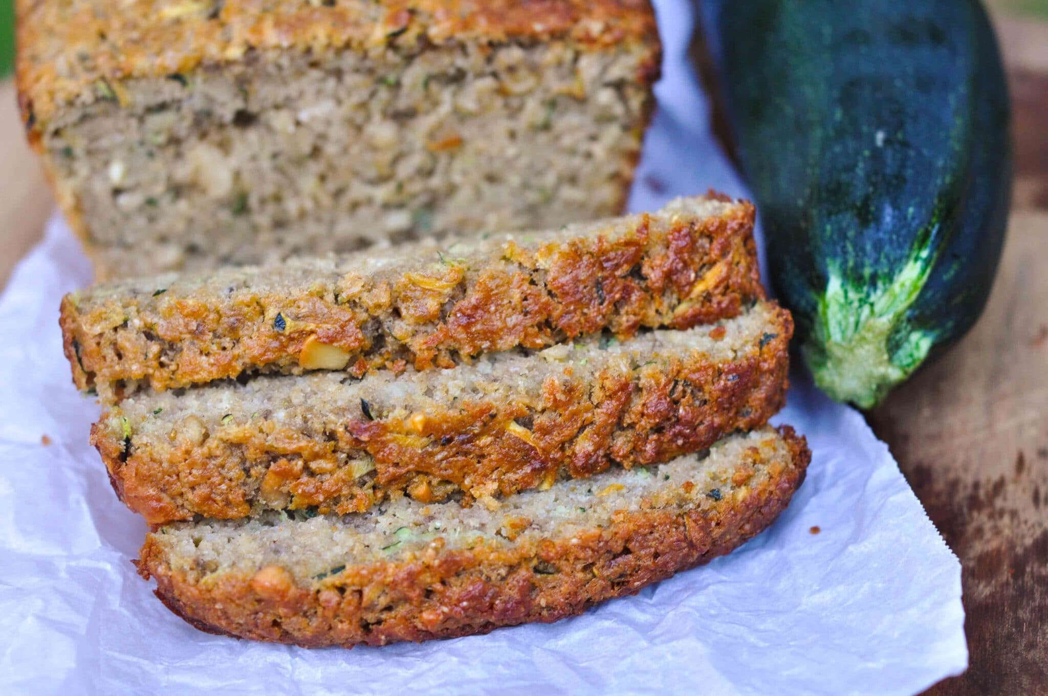 Healthy Citrus Zucchini Bread {LOW sugar & protein packed}