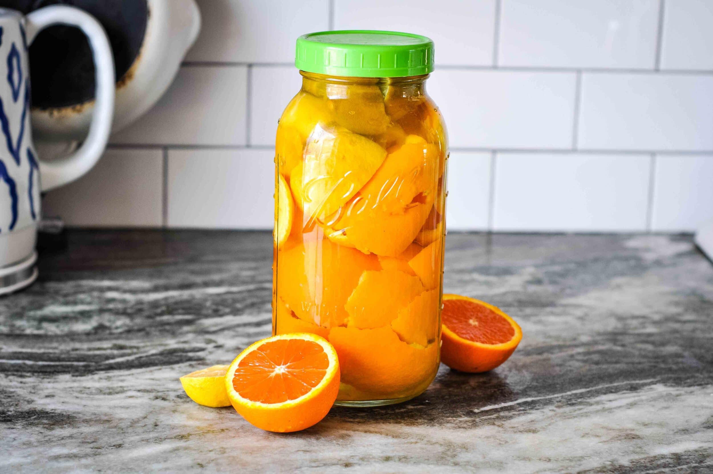 Homemade Citrus Vinegar Cleaner (smells so good and WORKS!)