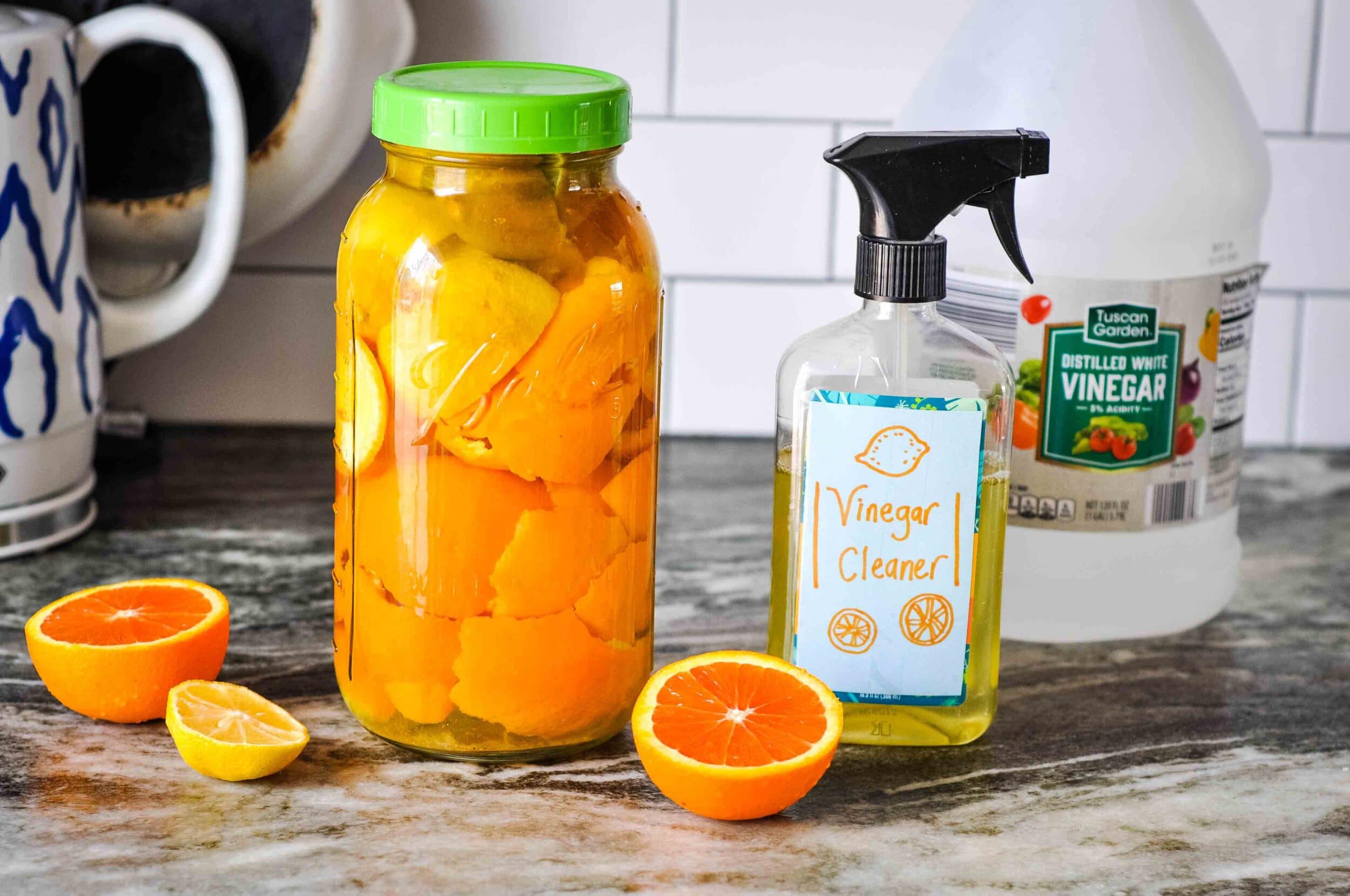 DIY Naturally Scented All-Purpose Citrus Vinegar Cleaners