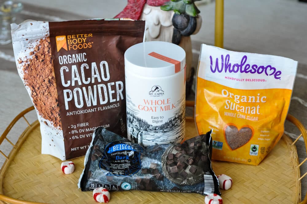 Homemade Healthy Hot Chocolate Mix {make-ahead}