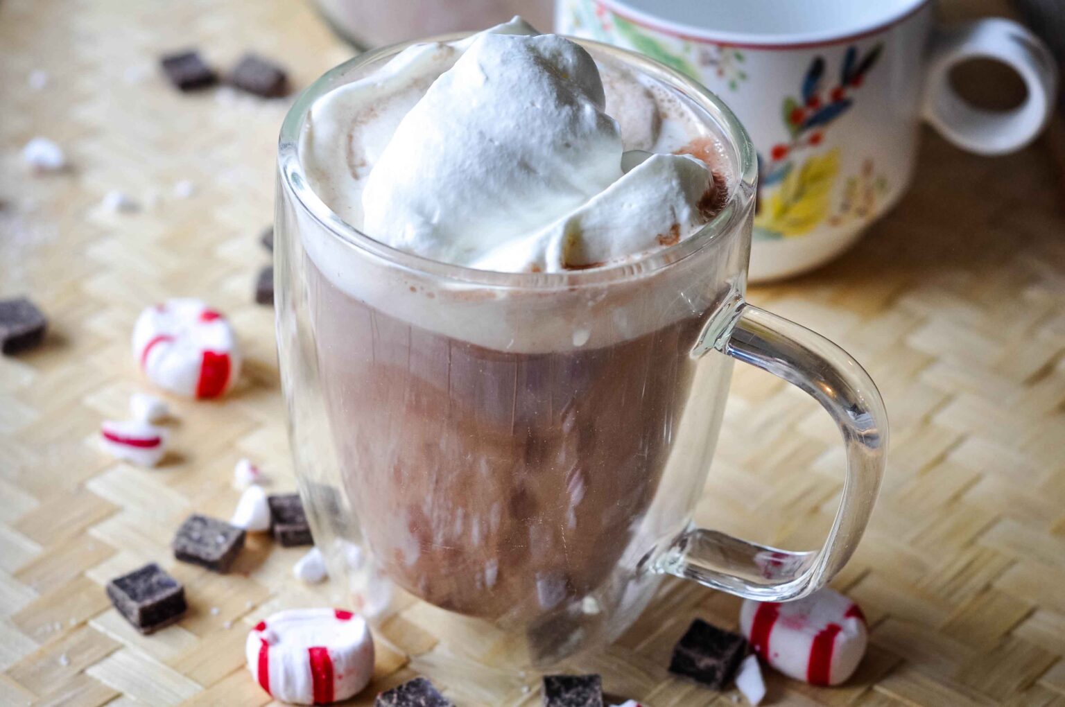Homemade Healthy Hot Chocolate Mix {makeahead}