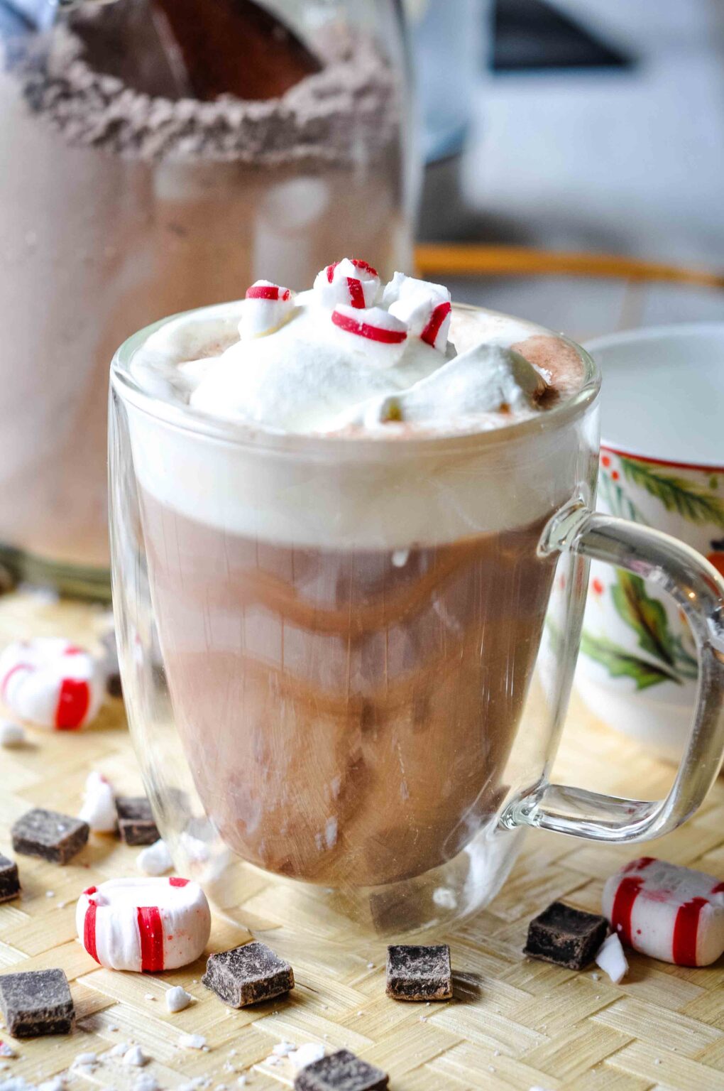 Homemade Healthy Hot Chocolate Mix {makeahead}