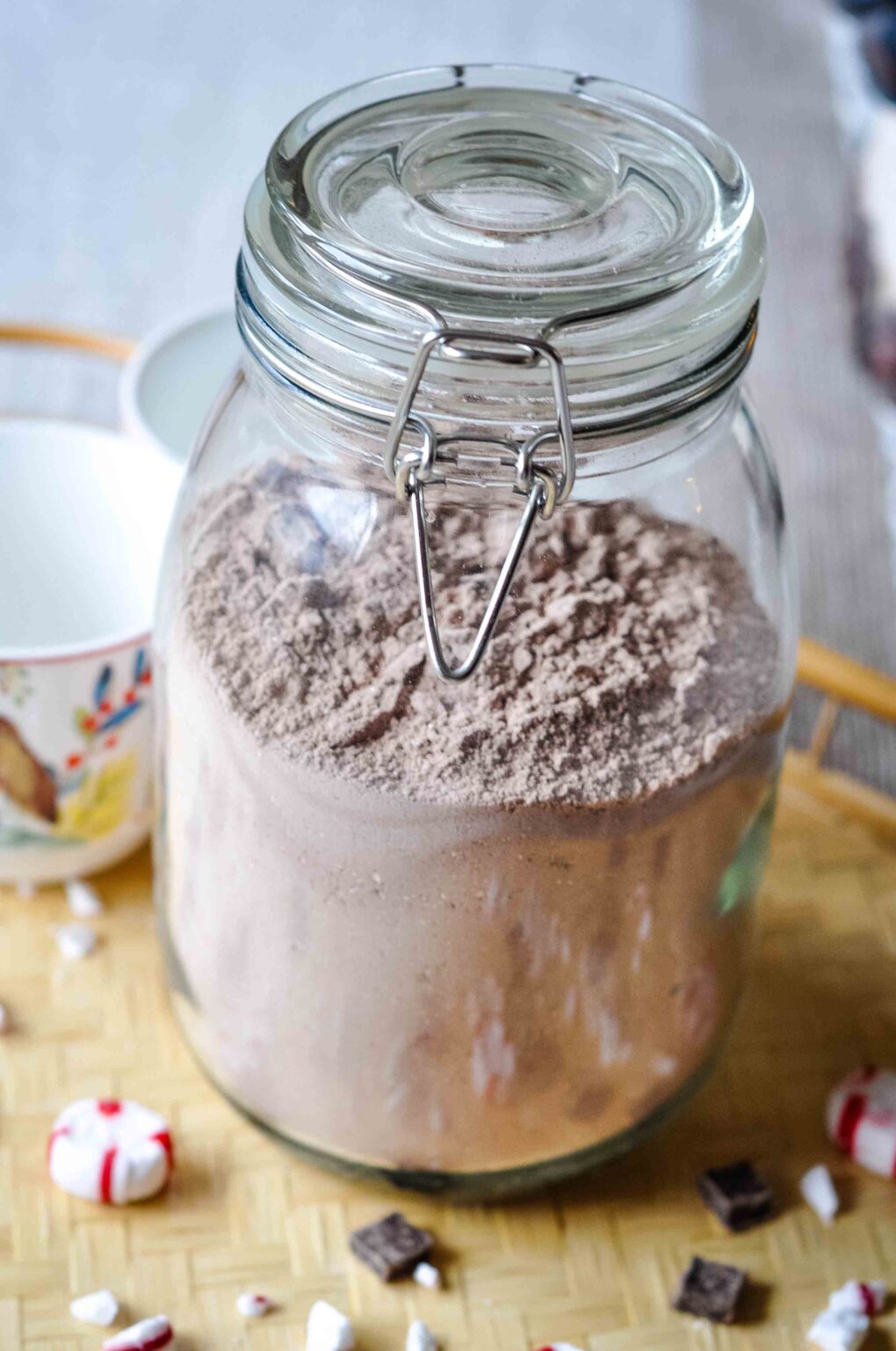 Homemade Healthy Hot Chocolate Mix {makeahead}