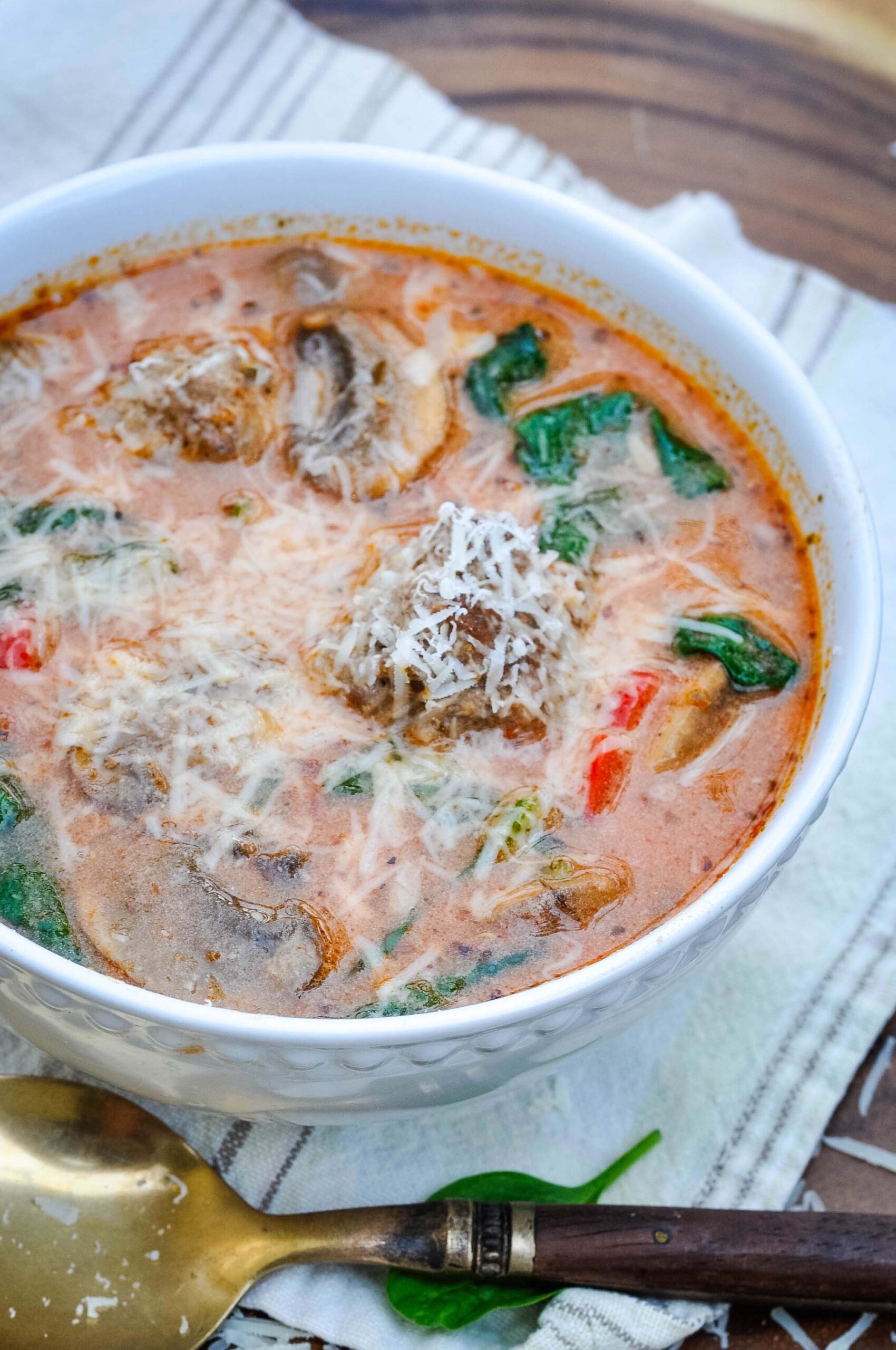 Italian Meatball Soup (Pizza Soup)