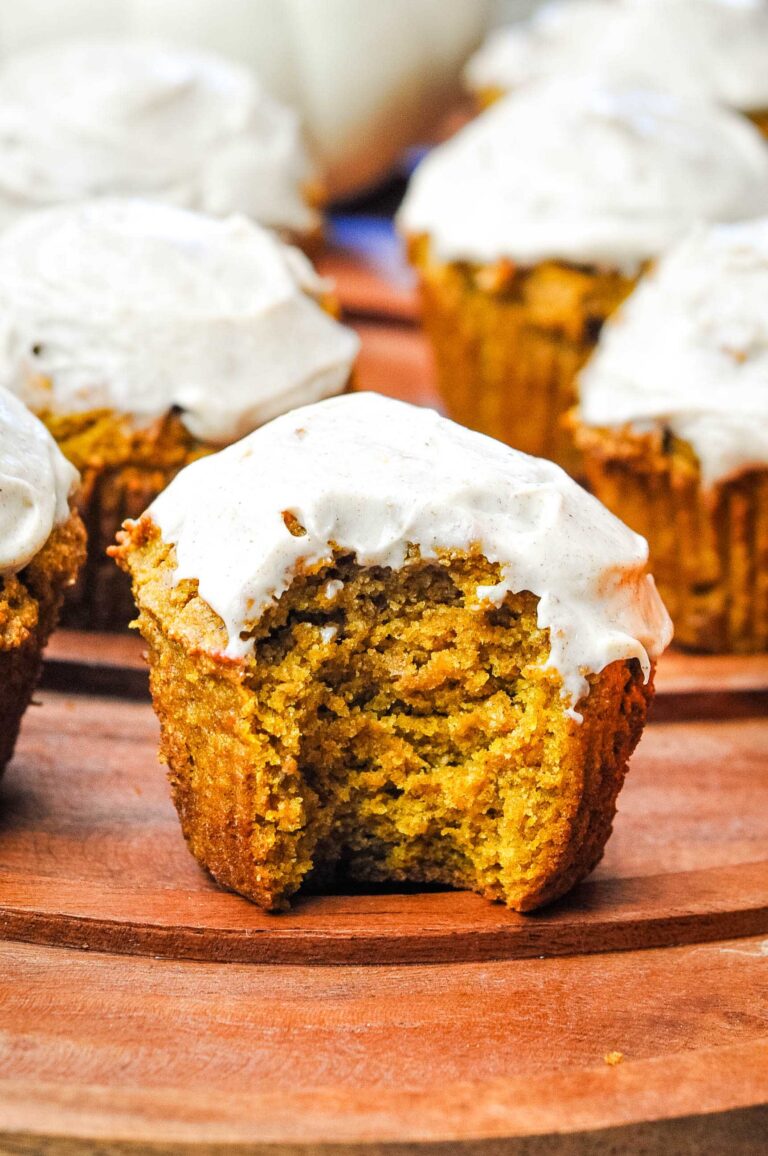 Fresh Milled Pumpkin Muffins (with cream cheese honey cinnamon frosting)